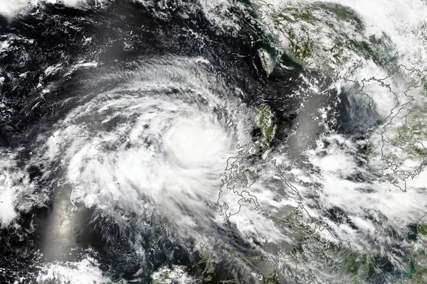 Hurrikan aus dem All. Satellitenbild. Elemente dieses Bildes von der nasa — Stockfoto