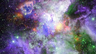 Derin uzayda nebulanın görüntüsü. Bu görüntünün elementleri NASA tarafından desteklenmektedir.