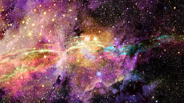 Всесвіт Наповнений Зірок Туманностей Галактики Елементи Цього Зображенні Мебльовані Наса — стокове фото