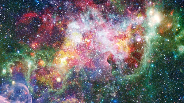 Цветные Облака Туманности Комбинированная Версия Изображения Космического Телескопа Хаббл Элементы — стоковое фото