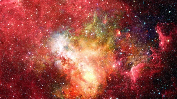 神秘的宇宙深空的星星 这幅图像由美国国家航空航天局提供的元素 — 图库照片