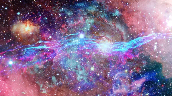 Νεφέλωμα και αστέρια στο βαθύ διάστημα. Στοιχεία αυτής της εικόνας που παρέχονται από τη NASA — Φωτογραφία Αρχείου
