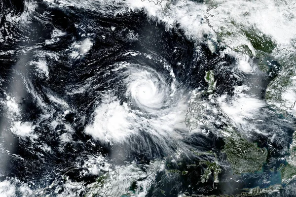 Taifun mangkhut. Elemente dieses Bildes von der nasa — Stockfoto