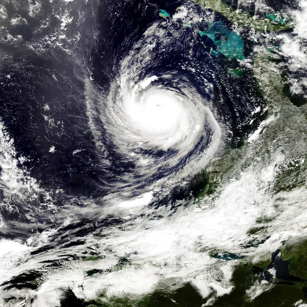 Tajfun w Ameryce. Elementy tego obrazu dostarczone przez Nasa — Zdjęcie stockowe
