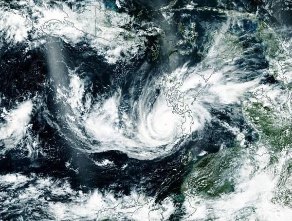 Taifun in Asien. Elemente dieses Bildes von der nasa — Stockfoto