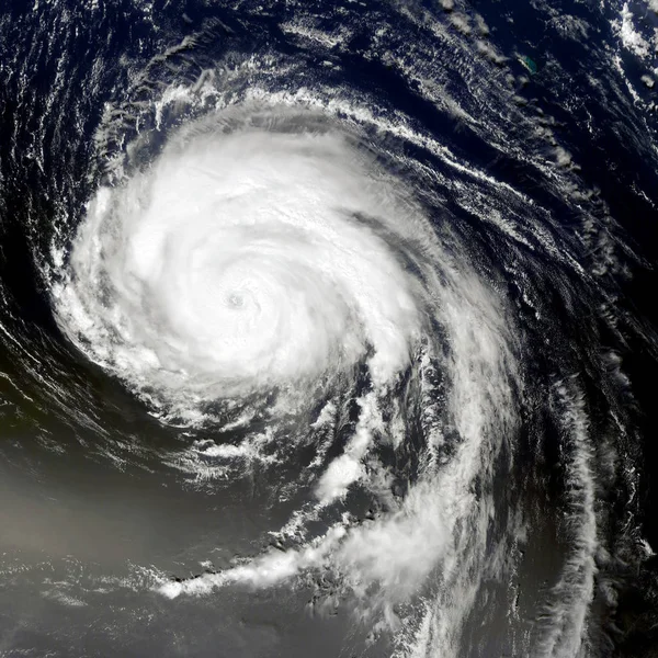 Typhoon from space. Satellite view. Elements of this image furnished by NASA — Stock Photo, Image