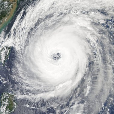 Typhoon Trami Takes Aim at Japan. Elements of this image furnished by NASA. clipart