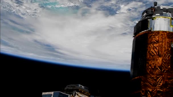 Μιχαήλ ο τυφώνας από το διάστημα. Στοιχεία αυτού του βίντεο επιπλωμένα από τη Nasa. — Αρχείο Βίντεο