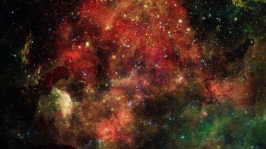 Evren yıldız, Bulutsusu ve galaxy ile dolu. Nasa tarafından döşenmiş bu görüntü unsurları.