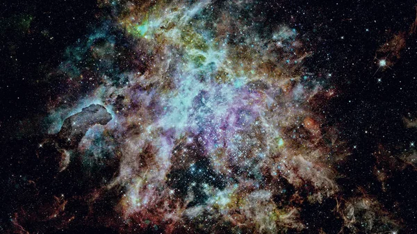 Nebula Stars Deep Space Mysterious Universe Elements Image Furnished Nasa — Stock Photo, Image