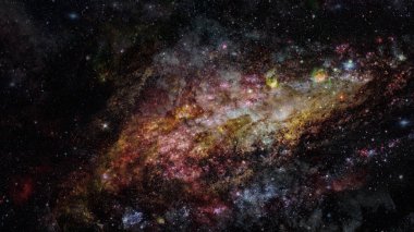 Kozmik sanat, bilim kurgu duvar kağıdı. Derin uzay güzelliği. Nasa tarafından döşenmiş bu görüntü unsurları.