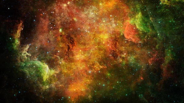 星云和银河系在太空中 科学艺术 Nasa 提供的这个图像的元素 — 图库照片