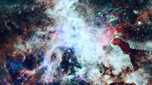 Uzayda Bir Nebula Görüntünün Elementleri Nasa Tarafından Desteklenmektedir — Stok fotoğraf