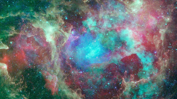Barevné Mlhoviny Otevřená Hvězdokupa Hvězd Vesmíru Prvky Tohoto Obrázku Jsou — Stock fotografie