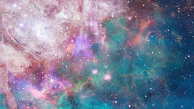 Bilimsel arka plan - galaxy ve boşluk bulutsu. Nasa tarafından döşenmiş bu görüntü unsurları