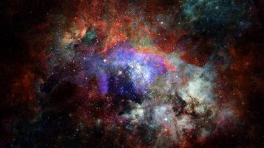 Derin uzay nebulada görüntüsü. Nasa tarafından döşenmiş bu görüntü unsurları.