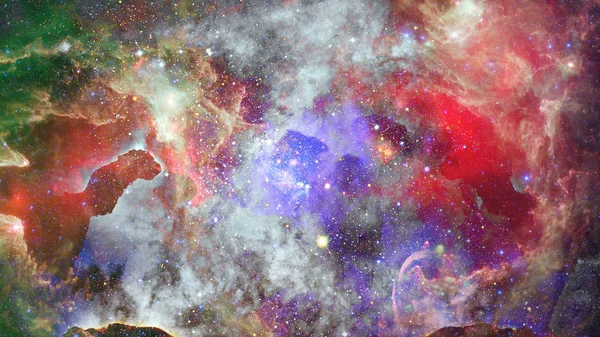 Nebula Och Galaxy Rymden Stjärnhimmel Delar Denna Bild Från Nasa — Stockfoto