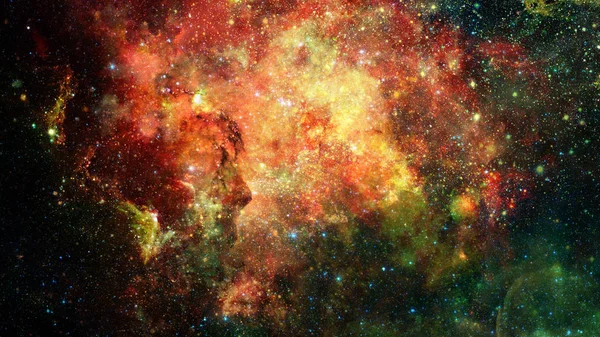 Bulutsusu Renkli Bulutlarda Hubble Uzay Teleskobu Kombine Versiyonu Nasa Tarafından — Stok fotoğraf