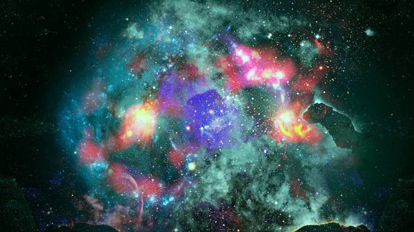 Mlhoviny Galaxie Vesmíru Hvězdnou Oblohu Prvky Tohoto Obrázku Jsou Podle — Stock fotografie