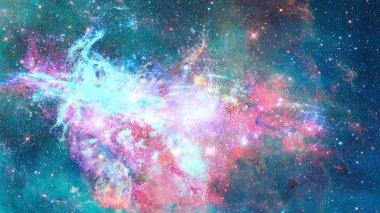 Bulutsusu ve galaksilerin uzayda. Göksel gökyüzü. Nasa tarafından döşenmiş bu görüntü unsurları.