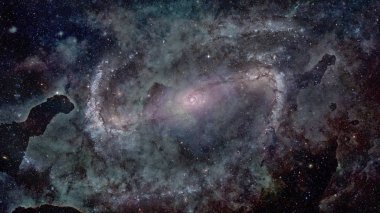 Bulutsusu ve derin uzay yıldızlarda. Fasciniting gökada. Nasa tarafından döşenmiş bu görüntü unsurları.