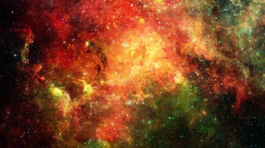 Süpernova patlaması ile parlayan Bulutsusu içinde belgili tanımlık geçmiş. Nasa tarafından döşenmiş bu görüntü unsurları.