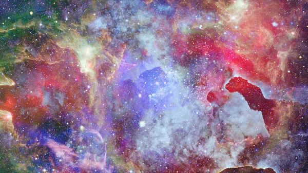 Vackra Nebula Och Sprängtryck Galaxy Delar Denna Bild Från Nasa — Stockfoto