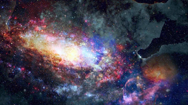 Nebula Stars Outer Space Astronomy Background Elements Image Furnished Nasa — Stock Photo, Image