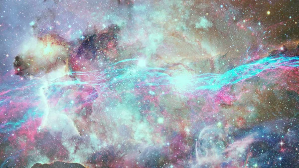 Nebulosa Estrelas Espaço Profundo Papel Parede Ficção Científica Elementos Desta — Fotografia de Stock
