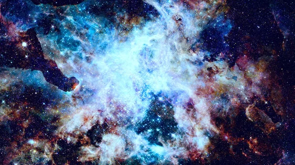 Galaxy Och Nebula Kosmisk Konst Delar Denna Bild Inredda Nasa — Stockfoto