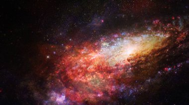 Derin uzay nebulada görüntüsü. Galaxy takımyıldızı. Nasa tarafından döşenmiş bu görüntü unsurları.
