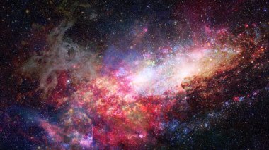 Boşluk bulutsu. Kozmik arka plan. Nasa tarafından döşenmiş bu görüntü unsurları.