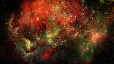Derin uzay nebulada görüntüsü. Sonsuz gökyüzü. Nasa tarafından döşenmiş bu görüntü unsurları.