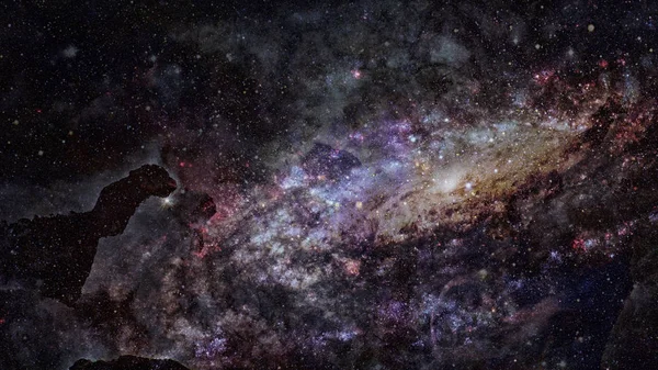 Güzel bulutsu ve patlama Gökadası. Nasa tarafından döşenmiş bu görüntü unsurları.