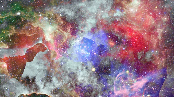 Uzayda Bir Nebula Görüntünün Elementleri Nasa Tarafından Desteklenmektedir — Stok fotoğraf