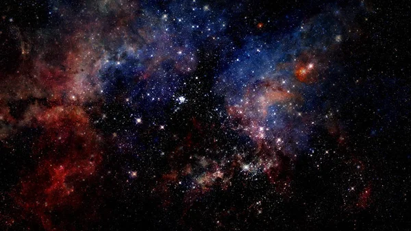 Gezegen Galaksinin Yıldızları Serbest Uzayda Görüntünün Elementleri Nasa Tarafından Desteklenmektedir — Stok fotoğraf