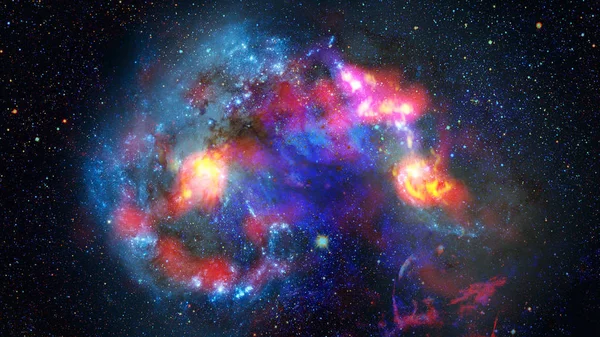 Galaxia Nebulosa Sistema Solar Elementos Esta Imagen Amueblado Por Nasa — Foto de Stock