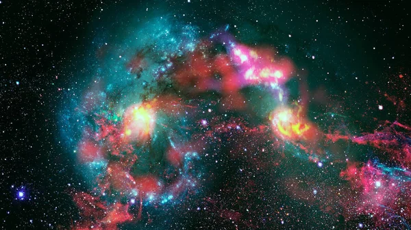Abstract scientific background - galaxy and nebula in space. Elements of this image furnished by NASA