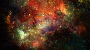 Derin uzay nebulada görüntüsü. Nasa tarafından döşenmiş bu görüntü unsurları.