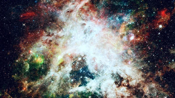 Nebulosa e estrelas no espaço profundo. Elementos desta imagem fornecidos pela NASA — Fotografia de Stock