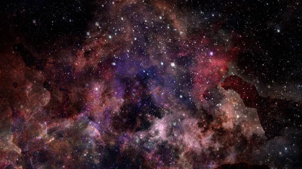 Universo cheio de estrelas e galáxias. Elementos desta imagem fornecidos pela NASA — Fotografia de Stock