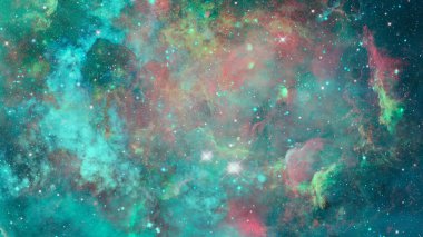 Güzel nebula ve galaksi. Bu görüntünün elementleri NASA tarafından desteklenmektedir.