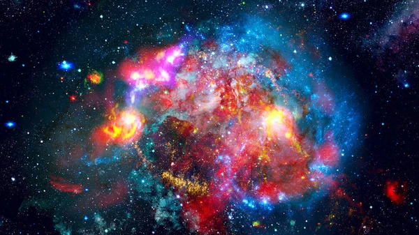 Kosmische Kunst, Science-Fiction-Tapete. Elemente dieses von der NASA bereitgestellten Bildes. — Stockfoto