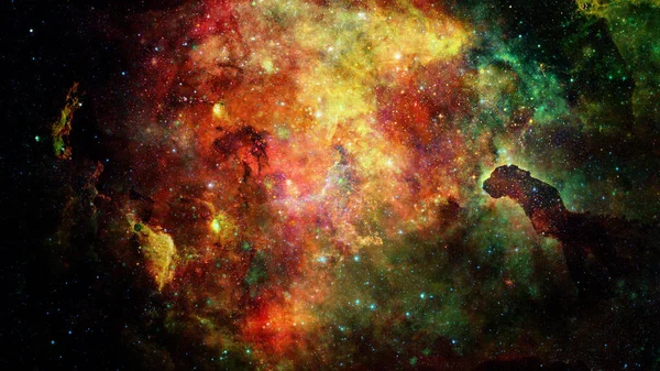 Nebula Och Stjärnor Rymden Mystiska Universum Delar Denna Bild Från — Stockfoto