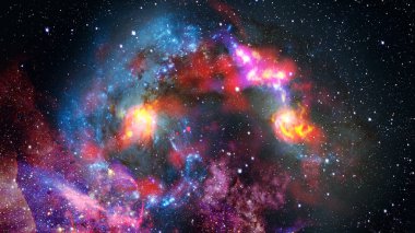 Evren yıldız, Bulutsusu ve galaxy ile dolu. Nasa tarafından döşenmiş bu görüntü unsurları.