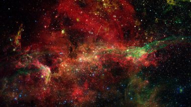 Bilimsel arka plan - galaxy ve boşluk bulutsu. Nasa tarafından döşenmiş bu görüntü unsurları