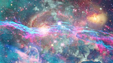 Galaxy ve bulutsu. Alan arka plan soyut. Bu görüntü döşenmiş Nasa tarafından unsurları.