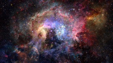 Galaxy ve bulutsu. Alan arka plan soyut. Bu görüntü döşenmiş Nasa tarafından unsurları.