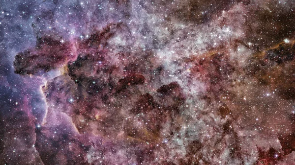 Uzaya Karşı Parlayan Nebula Yıldız Alanı Görüntünün Elementleri Nasa Tarafından — Stok fotoğraf