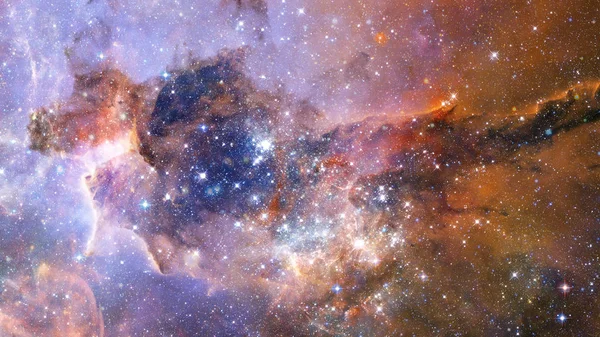 Fondo Cósmico Galaxias Con Nebulosa Polvo Estrellas Estrellas Brillantes Elementos —  Fotos de Stock